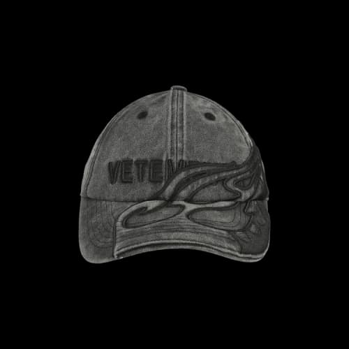Vetements Blackout Flame Logo Cap 'Black'
