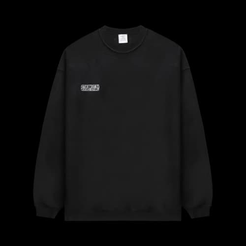 Vetements Inside-Out Label Sweatshirt 'Black'