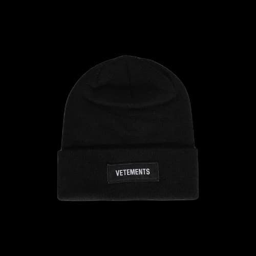 Vetements Logo Beanie 'Black'