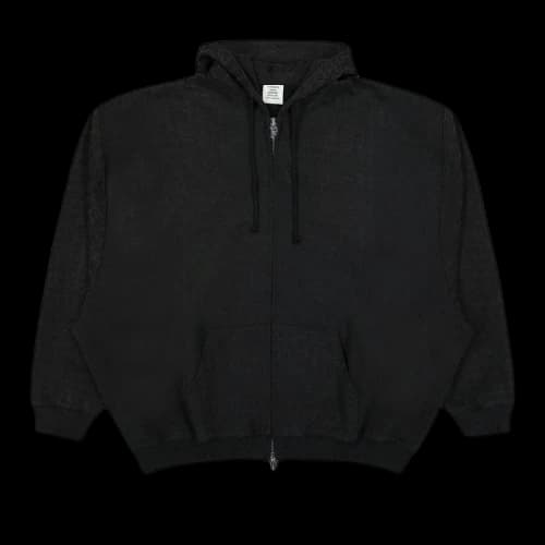 Vetements Gothic Monogram Zip Hoodie 'Black'