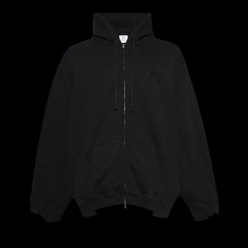 Vetements Cut-Up Hoodie 'Blackout'