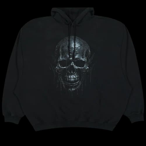 Vetements Skull Metal Hoodie 'Black'