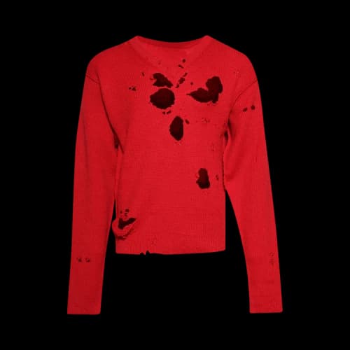 Vetements Destroyed Sweater 'Red'