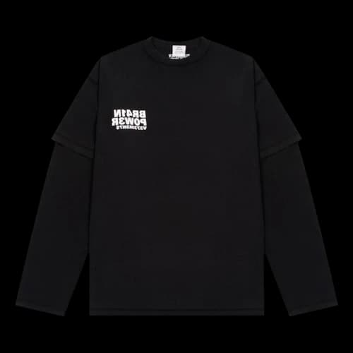 Vetements Brainpower Inside-Out Layered Long-Sleeve 'Black'