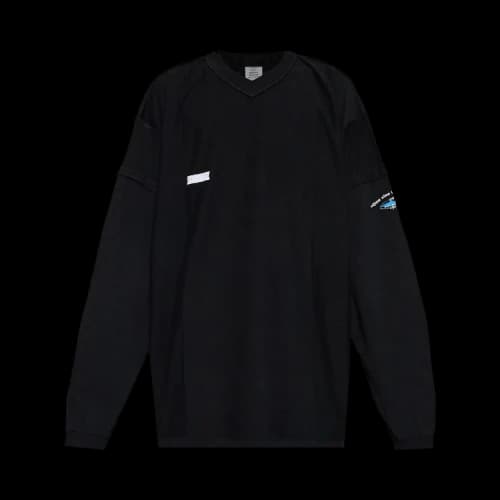 Vetements Inside Out Shark Long-Sleeve 'Black'