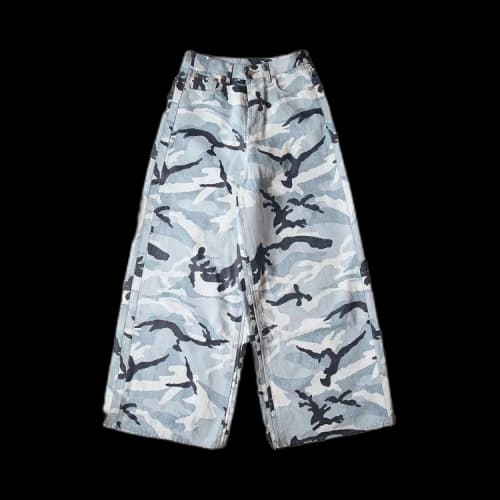 Vetements Camo Big Shape Jeans 'Blue'