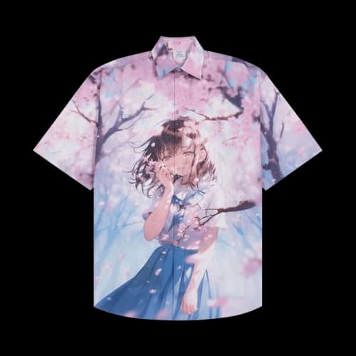 Vetements Anime Short-Sleeve Shirt 'Blue'