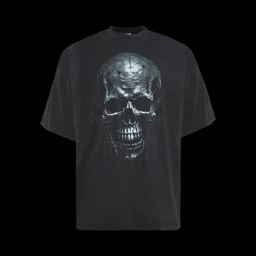 Vetements Skull Metal T-Shirt 'Black'
