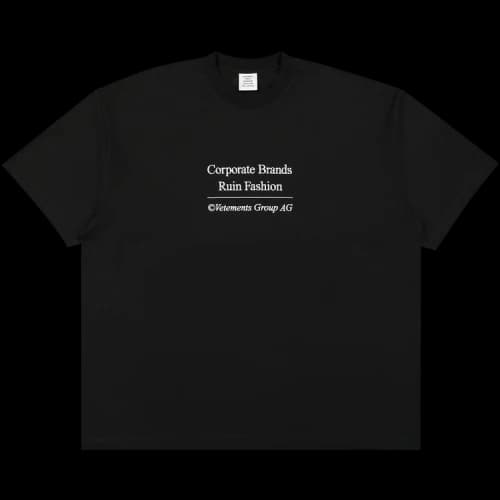 Vetements Corporate Brands T-Shirt 'Black'
