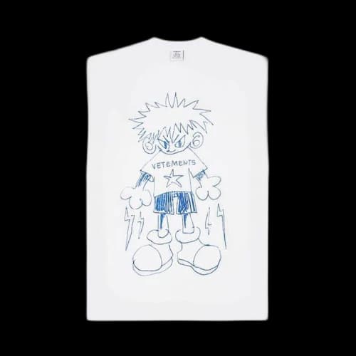 Vetements Drawing T-Shirt 'White'