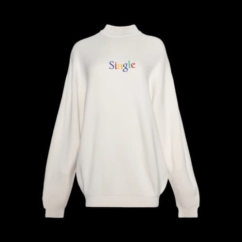 Vetements Single Sweater 'White'
