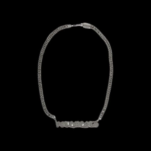 Vetements Gothic Logo Necklace 'Silver'