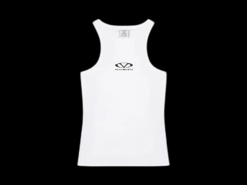Vetements Oval Logo Tank Top White