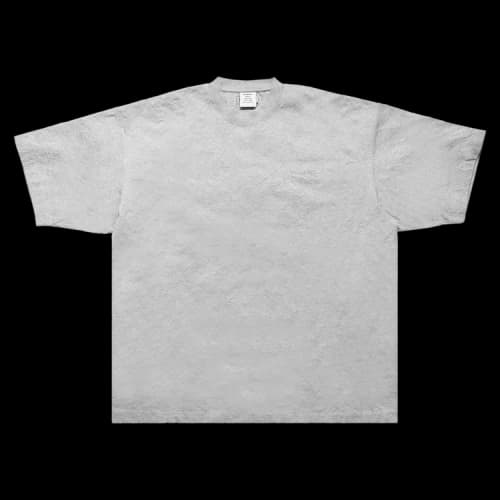 Vetements Metalized Wrinkled Logo Embroidered T-Shirt 'Grey'