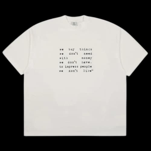 Vetements We Buy Things Oversized T-Shirt 'White'