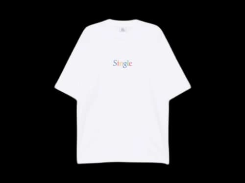Vetements Single Oversized T-shirt White
