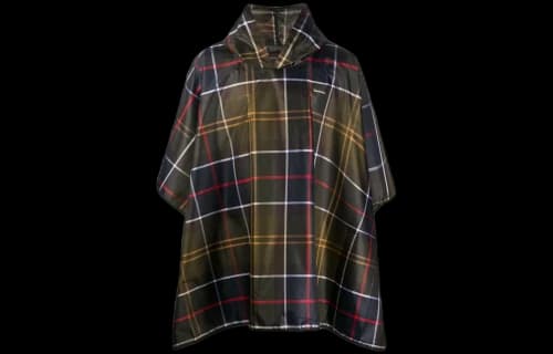 Barbour Sproof tartan poncho