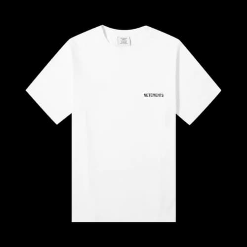 Vetements Logo Front Back T-Shirt 'White'