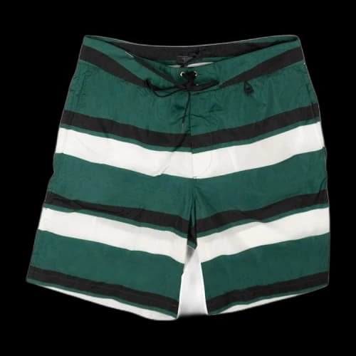 Prada Striped Nylon Swim Shorts 'Green'