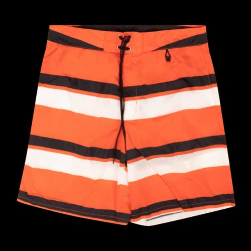 Prada Nylon Striped Swim Shorts 'Orange'
