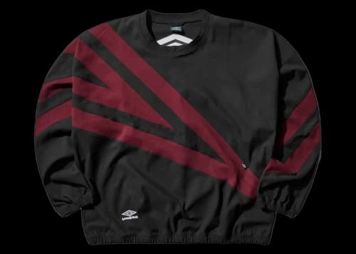 Umbro x Slam Jam 1993 Drill Polo Black/Burgundy
