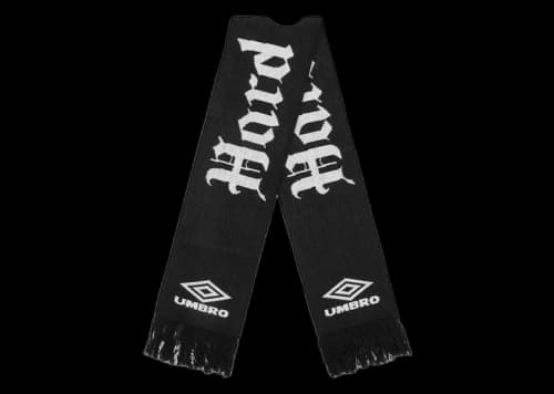 Umbro x Slam Jam Hard Times Jacquard Scarf Black