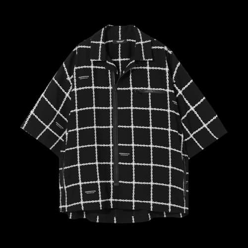 Undercover Striped Plaid Shirt 'Black'