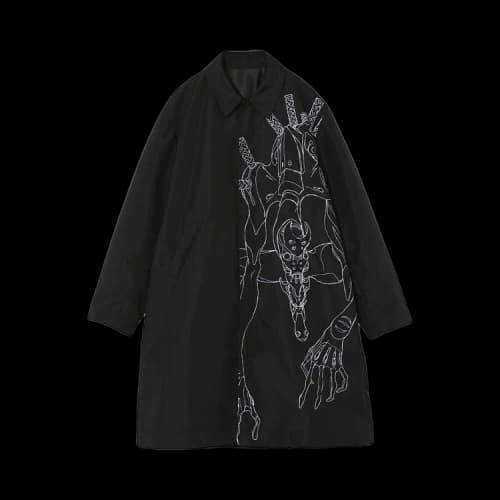 Undercover Evangelion Printing Nylon Coat 'Black'