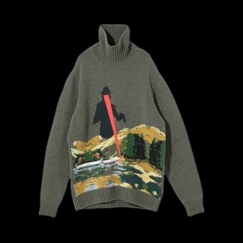 Undercover High Neck Creep Sweater 'Khaki'