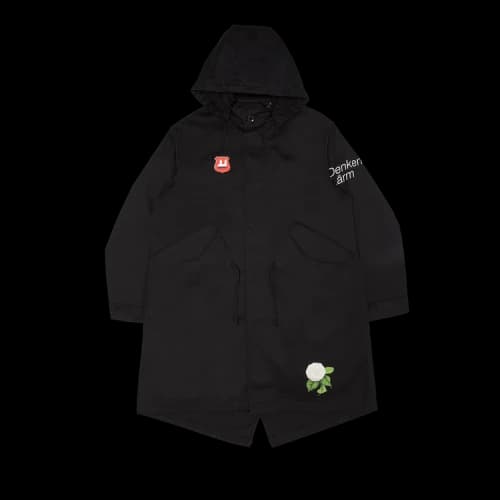 Undercover Denken Larm Rose Printed Parka 'Black'