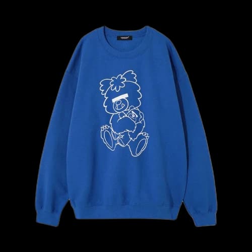 Undercover x Verdy Front Bear Print Pullover Sweatshirt 'Blue'