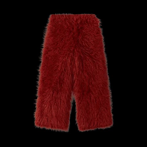Undercover Faux Fur Trousers 'Bordeaux'