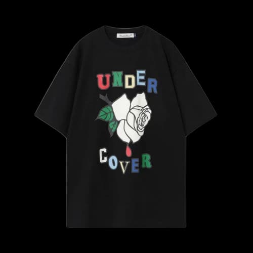 Undercover Rose Print T-Shirt 'Black'