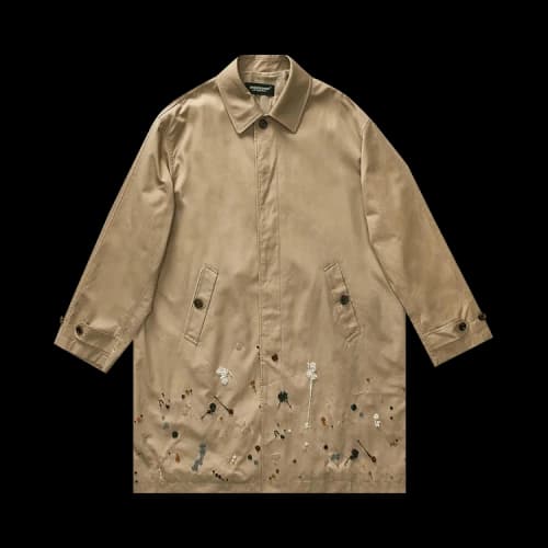 Undercover Beaded Paint Drip Coat 'Beige'