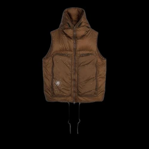 Undercover Hooded Puffer Vest 'Brown'