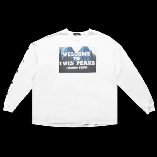 Undercover Twin Peaks Long-Sleeve Graphic T-Shirt 'White'