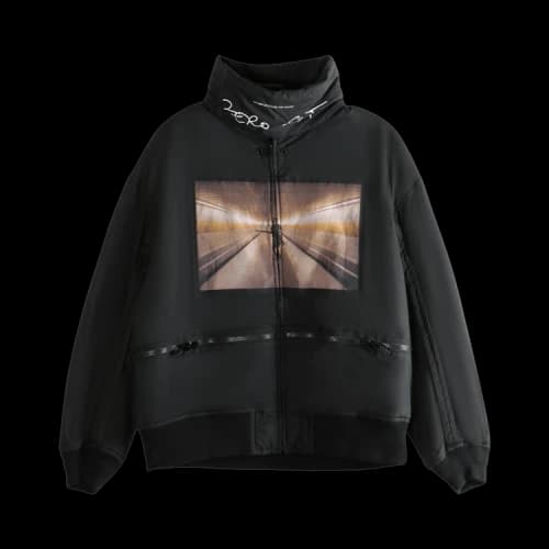 Undercover Men Elastic Hem Cotton Blouson Coat 'Black'