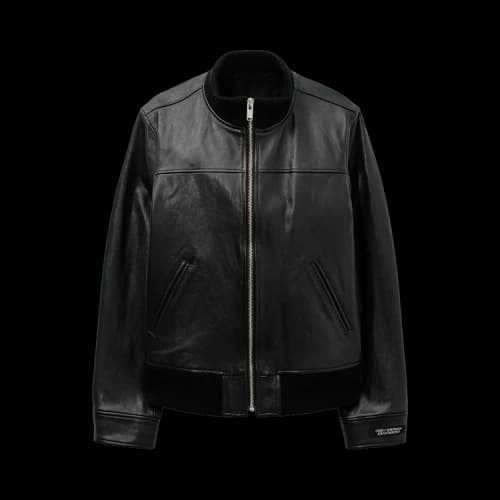 Undercover Zip Up Leather Blouson 'Black'