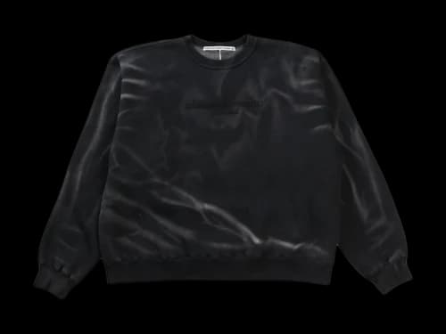 Alexander Wang Crease Wash Crewneck Sweatshirt Sand