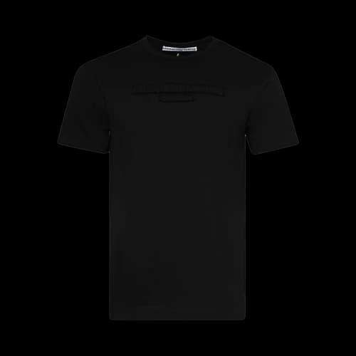 Alexander Wang Distressed Logo Short Sleeve Tee 'Black'