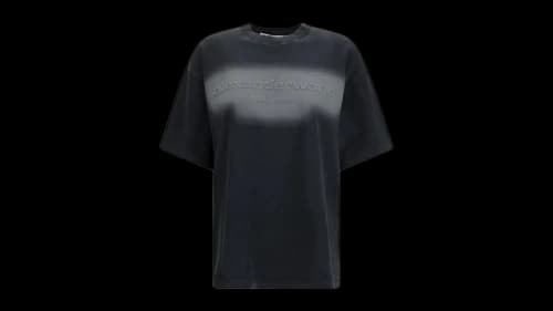 Alexander Wang Emboss Tee Washed Black