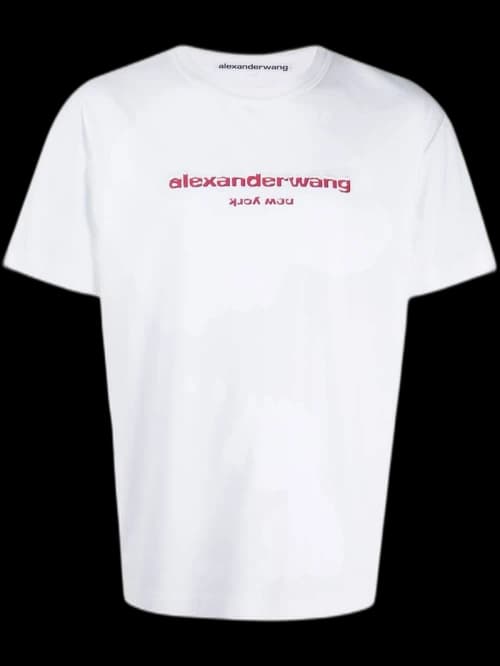 Alexander Wang Logo-Print T-shirt White/Red