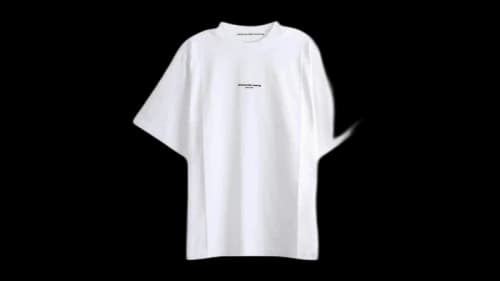 Alexander Wang Logo Print Short Sleeve Tee White