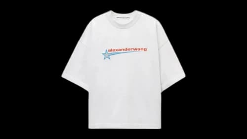 Alexander Wang Boxy Graphic Tee White