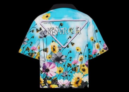 Prada Timecapsule March 2020 Poplin Shirt Blue