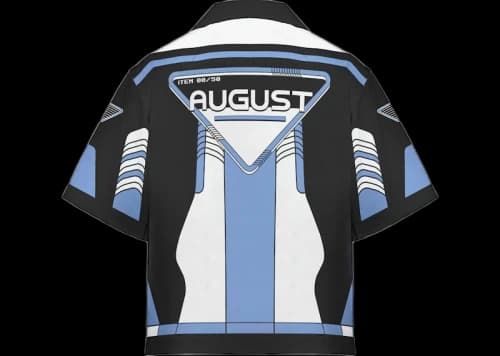 Prada Timecapsule August 2020 Poplin Shirt Blue