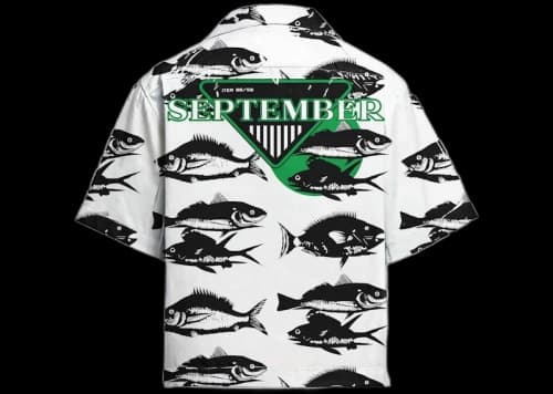 Prada Timecapsule September 2021 Poplin Shirt White/Green