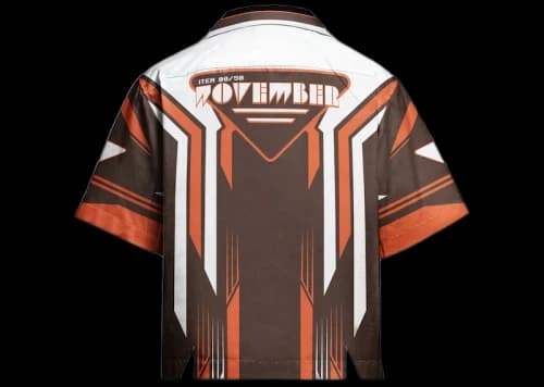 Prada Timecapsule November 2020 Poplin Shirt Brown