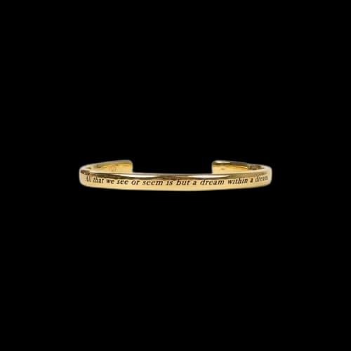 Undercover Quote Cuff 'Gold'