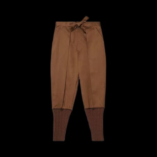 Undercover Mononoke Tapered Cropped Trousers 'Brown'